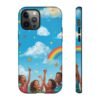 kids rainbow sky phone case – colorful cloud & happy children tough case kids rainbow sky phone case – colorful cloud & happy children tough case