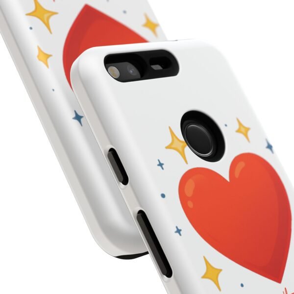 heart sparkle phone case – “love without limits” protective cover