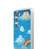 whimsical rainbow clouds phone case — cute kids sky illustration