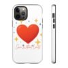 heart sparkle phone case – “love without limits” protective cover