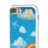 whimsical rainbow clouds phone case — cute kids sky illustration