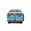 kids' rainbow cloud backpack — joyful diverse children print, cute butterflies & smiling clouds school bag