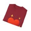 heart graphic t shirt — "love is the answer, always" valentine tee