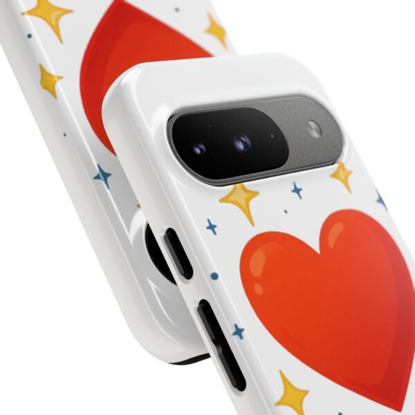 heart sparkle phone case – “love without limits” protective cover