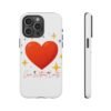 heart sparkle phone case – “love without limits” protective cover