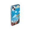 whimsical rainbow clouds phone case — cute kids sky illustration