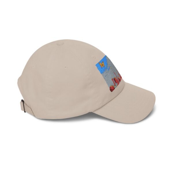 dad cap — colorful festival art rainbow & crowd embroidered hat