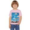 toddler t‑shirt — painting the cloud rainbow kids graphic tee