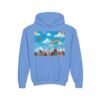 kids rainbow cloud hoodie — "painting the cloud" youth sweatshirt