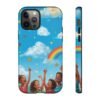 kids rainbow sky phone case – colorful cloud & happy children tough case kids rainbow sky phone case – colorful cloud & happy children tough case