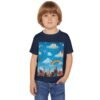 toddler t‑shirt — painting the cloud rainbow kids graphic tee