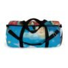 cute cloudy sky duffel bag — whimsical kids travel gym bag with sleeping cloud & stars