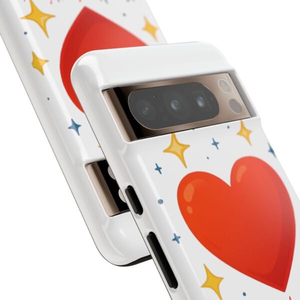 heart sparkle phone case – “love without limits” protective cover