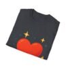 heart graphic t shirt — "love is the answer, always" valentine tee