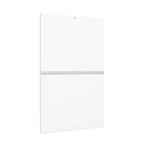 wall calendar — minimal blank monthly planner (large spiral bound)