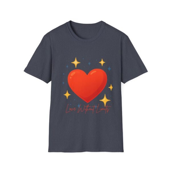 heart graphic t shirt — "love is the answer, always" valentine tee
