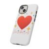 heart sparkle phone case – “love without limits” protective cover