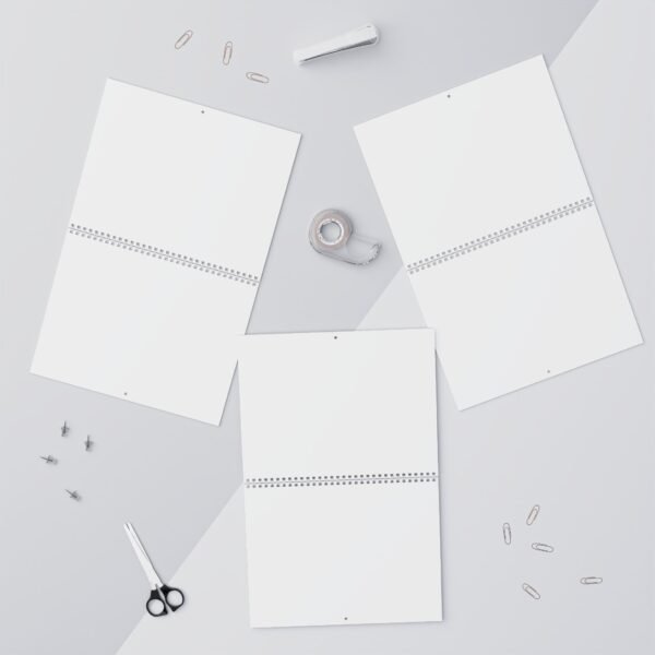 wall calendar — minimal blank monthly planner (large spiral bound)