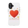 heart sparkle phone case – “love without limits” protective cover