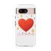 heart sparkle phone case – “love without limits” protective cover