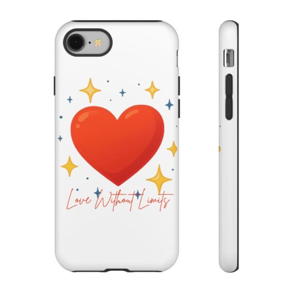 heart sparkle phone case – “love without limits” protective cover