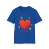 heart graphic t shirt — "love is the answer, always" valentine tee