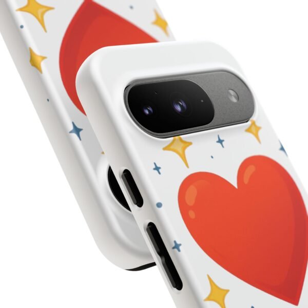 heart sparkle phone case – “love without limits” protective cover