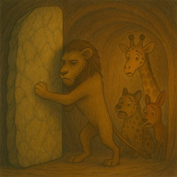 the magician and the hungry lion