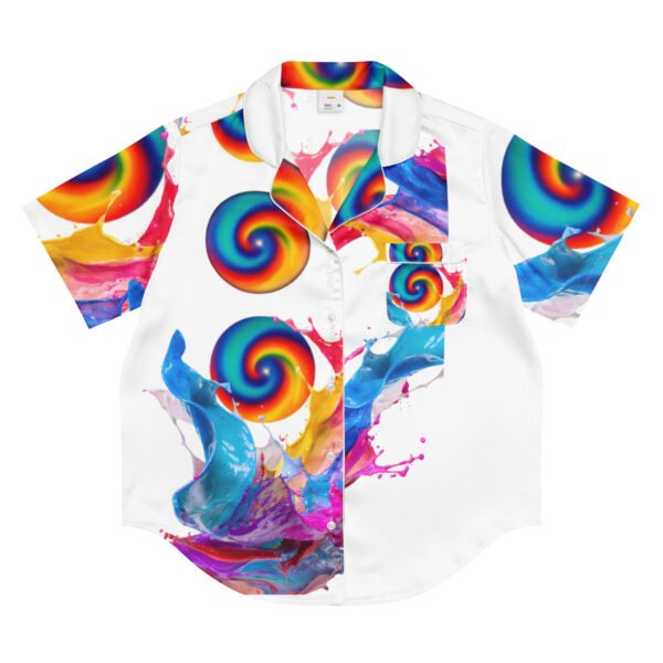 all over print women’s short sleeve pajama top
