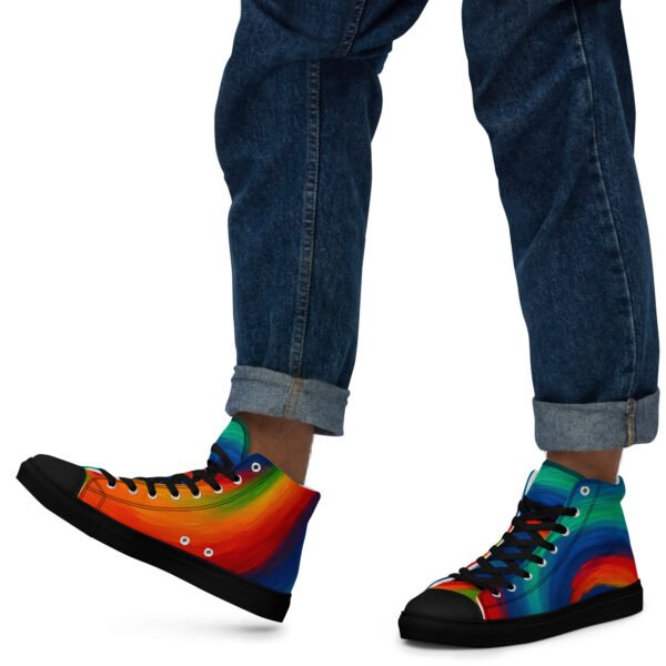 men’s high top canvas shoes
