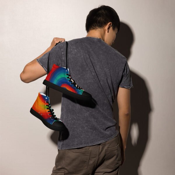 men’s high top canvas shoes