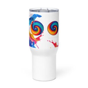 travel mug with a handle