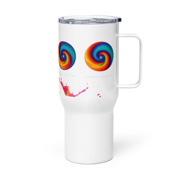 travel mug with a handle