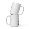 white glossy mug