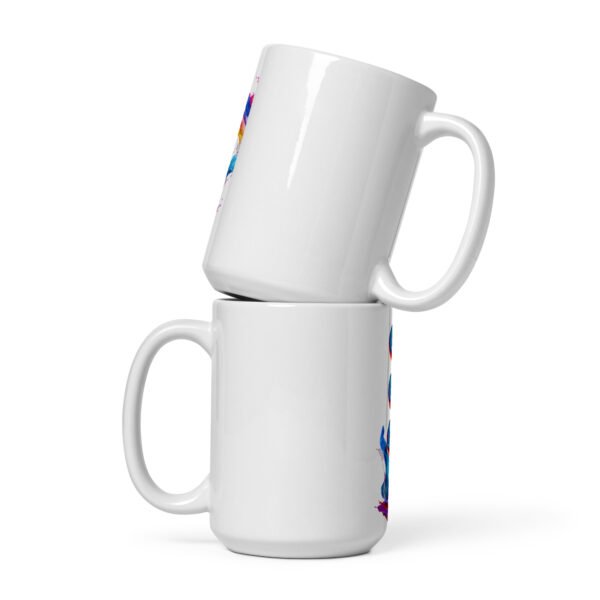 white glossy mug
