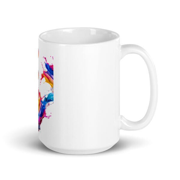 white glossy mug