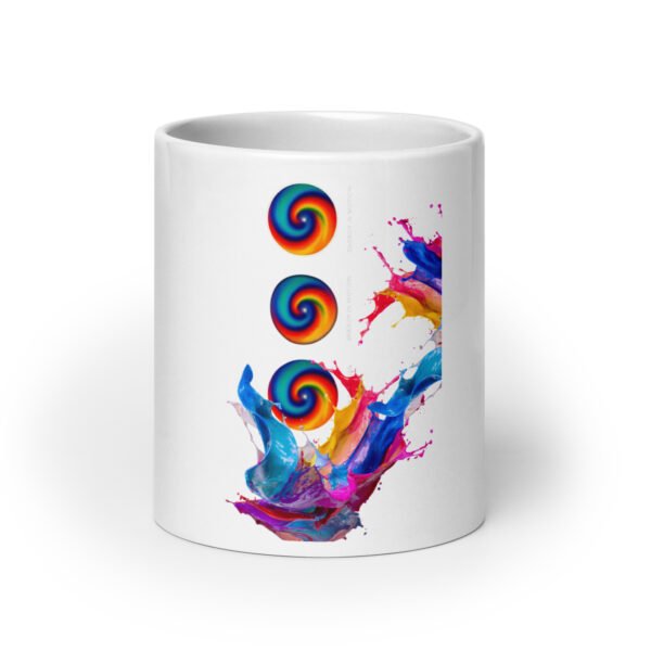 white glossy mug