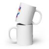 white glossy mug