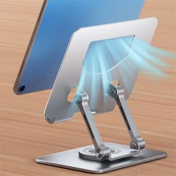 adjustable laptop stand – 360° rotating aluminum desk holder