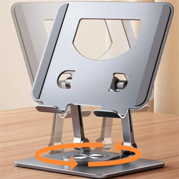 adjustable laptop stand – 360° rotating aluminum desk holder